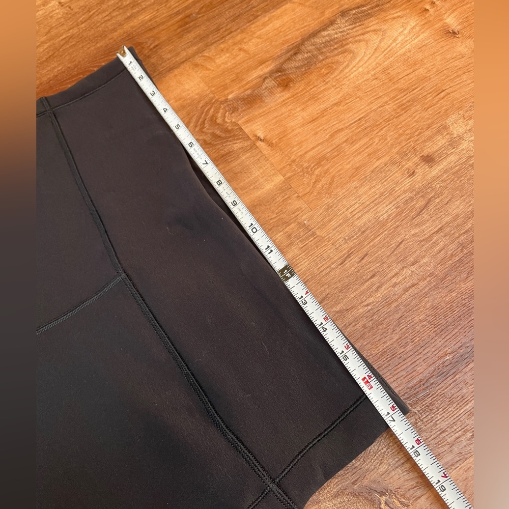 Athleta Altitude Edge Pants Size XL Black Fleece Lined Straight Leg Pocket Soft# - Picture 7 of 8